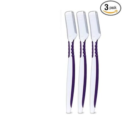 Dermaplaning razor set for women purple facial exfoliating tool peach fuzz remover