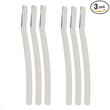 razorr Facial Hair Remover Kit – 3 Multicolor Razors | Dermaplaning Exfoliator for Women