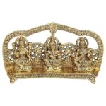 gold finish metal murti for home temple