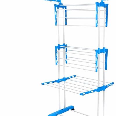 foldable mild steel drying rack with wheels