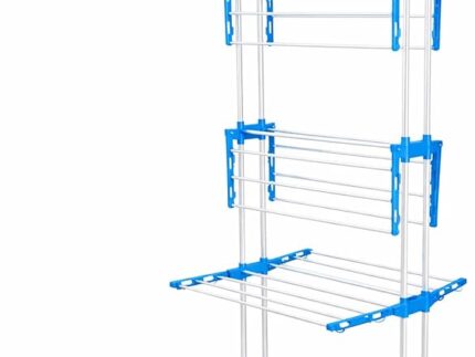 foldable mild steel drying rack with wheels