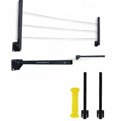 foldable balcony cloth drying stand wall mounted